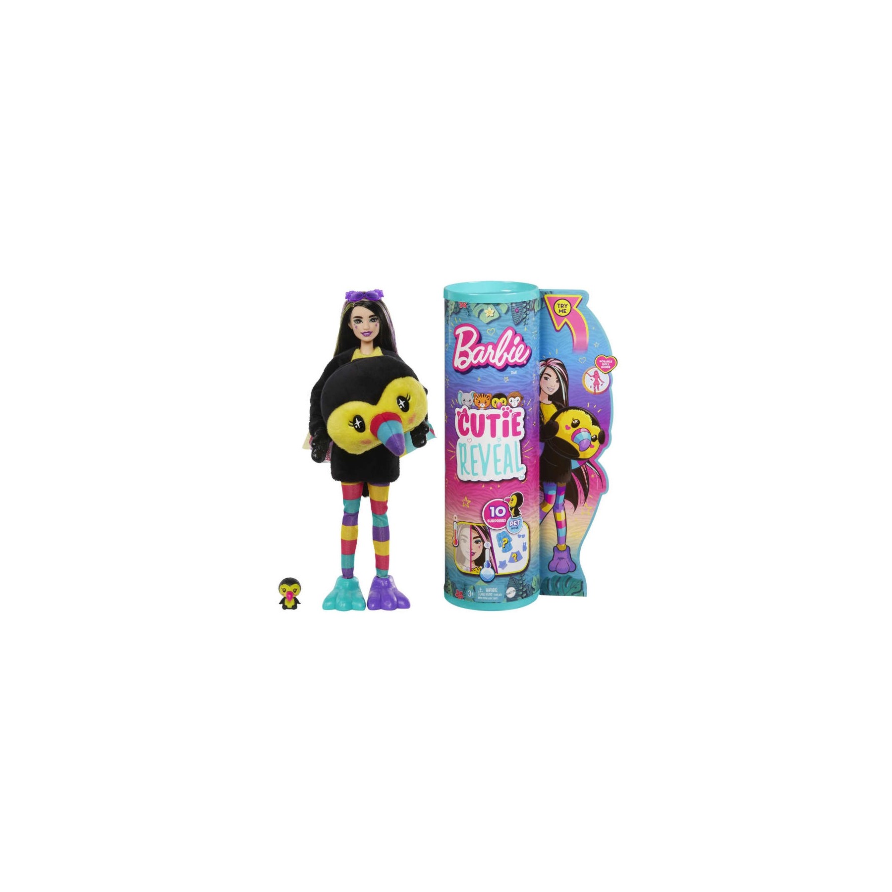 Barbie – Cutie Reveal Jungle Serie – Toucan (HKR00)