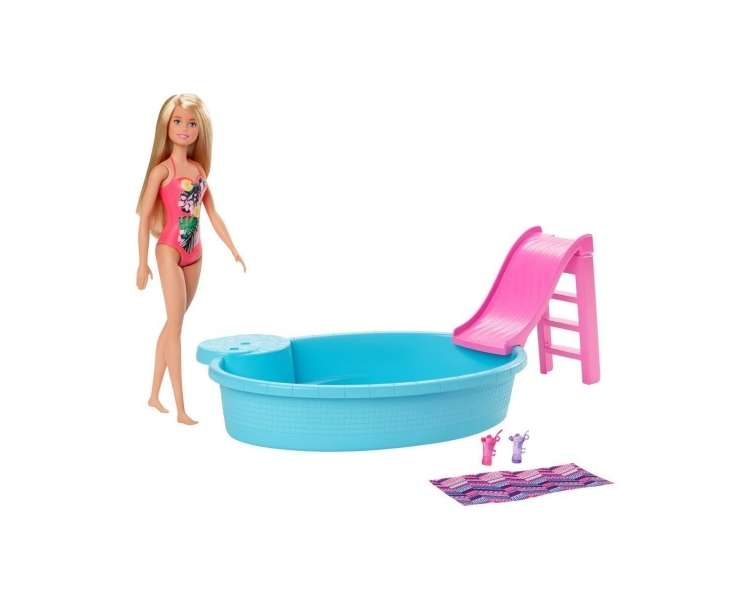 Barbie - Doll and Pool Playset (GHL91)