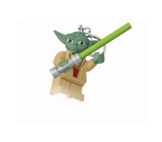 LEGO - Keychain w/LED Star Wars - Yoda with Lightsaber (4005036-LGL-KE122H)