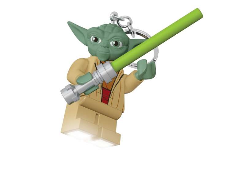 LEGO - Keychain w/LED Star Wars - Yoda with Lightsaber (4005036-LGL-KE122H)