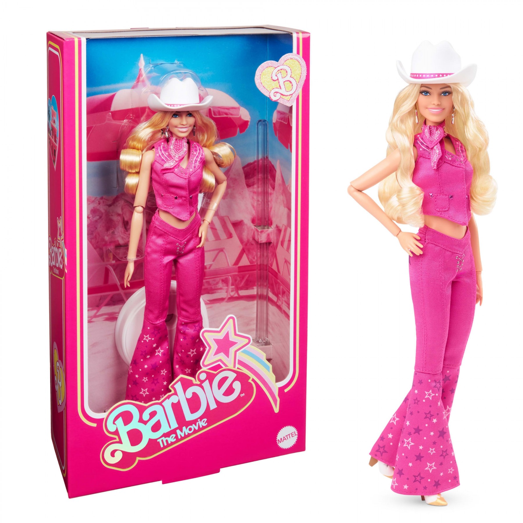 Barbie - Movie Barbie in Pink Western Outfit (HPK00)