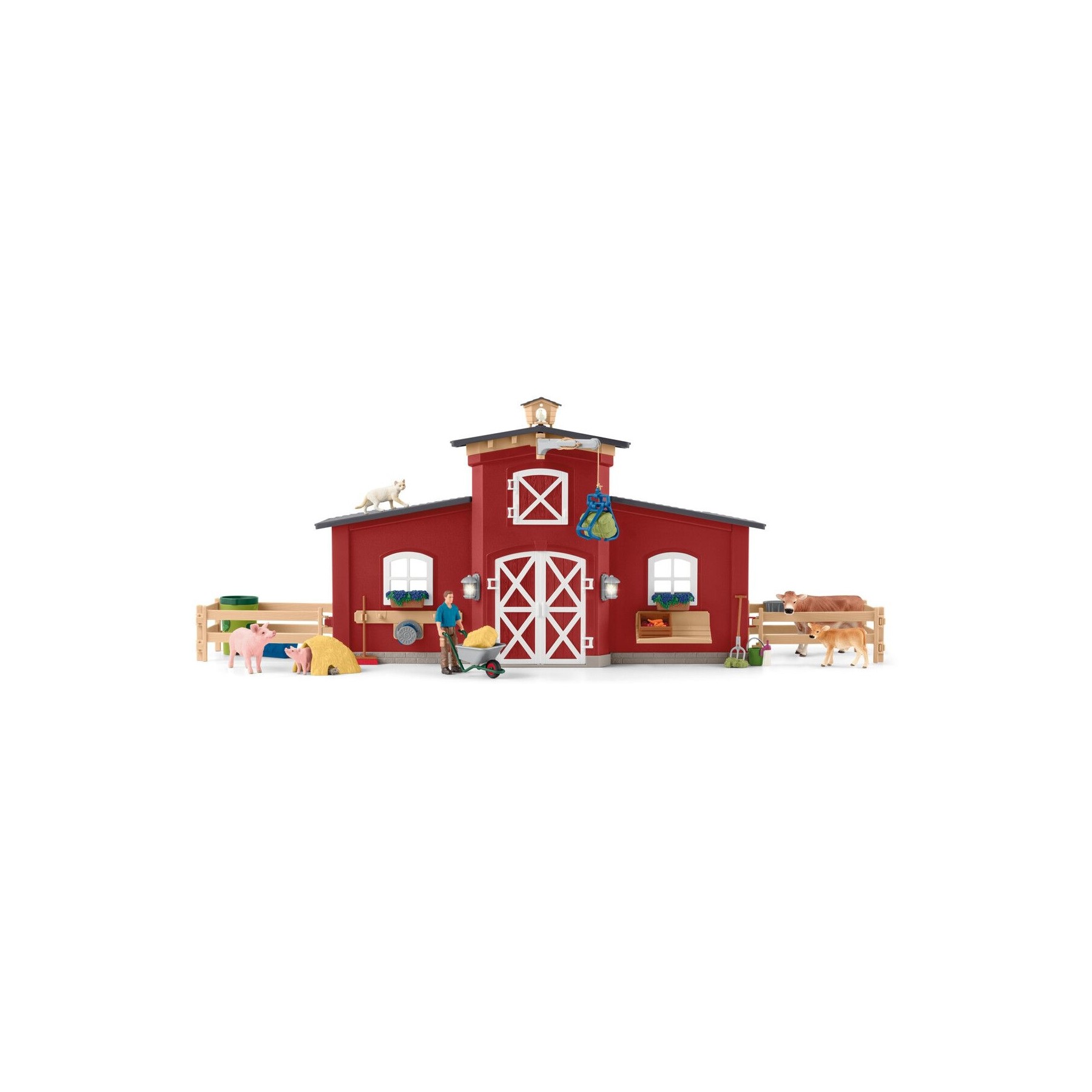 Schleich - Red Barn with Animals and Accessories (42606)