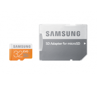 MICRO SD SAMSUNG 32GB EVO C10 R100/W60 CON ADAPTADOR