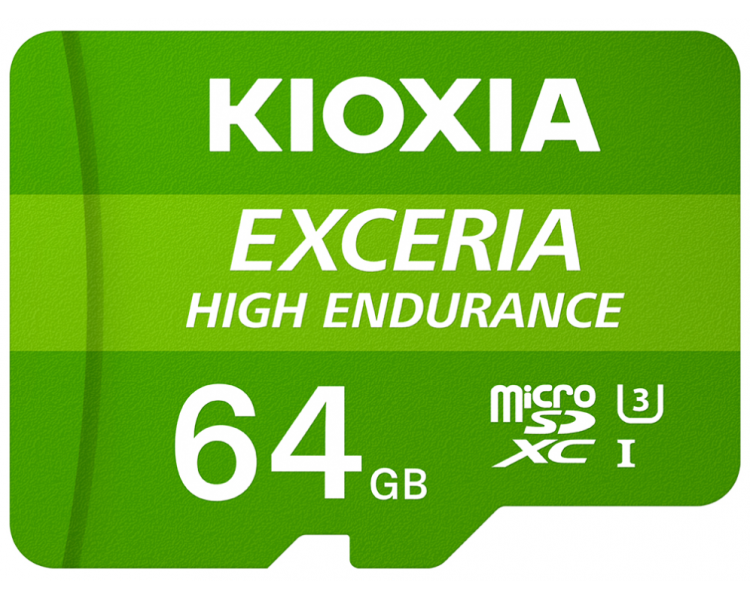 MICRO SD KIOXIA 64GB EXCERIA HIGH ENDURANCE UHS-I C10 R98 CON ADAPTADOR