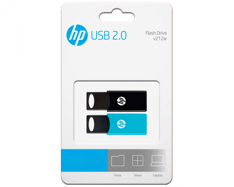 Memoria USB USB 2.0 HP 64GB X 2 TWIN