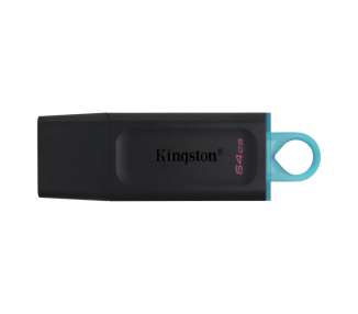 USB 3.2 KINGSTON 64 GB DATATRAVELER EXODIA NEGRO / TURQUESA