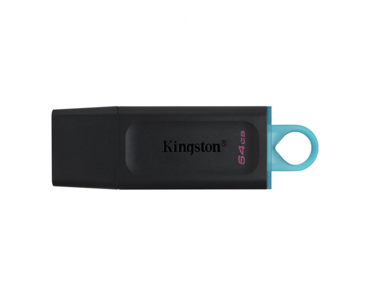Memoria USB USB 3.2 KINGSTON 64 GB DATATRAVELER EXODIA NEGRO / TURQUESA