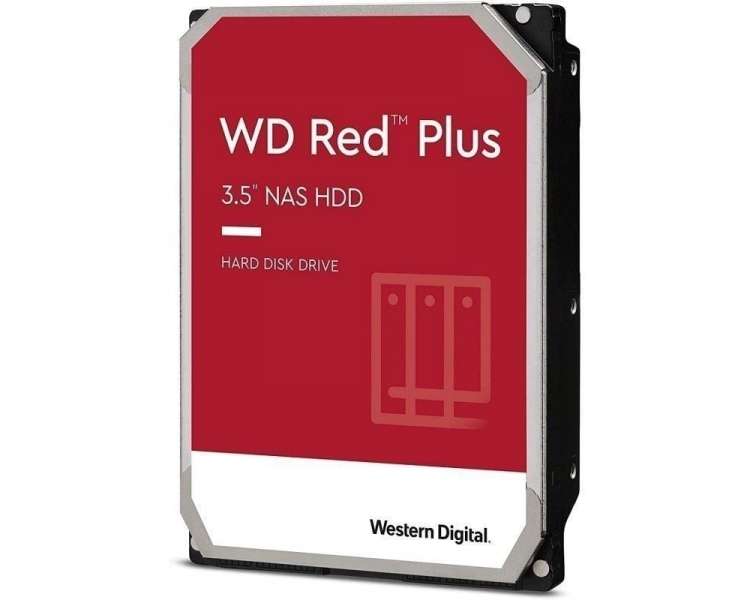 Disco duro western digital wd red plus nas 4tb/ 3.5'/ sata iii/ 256mb