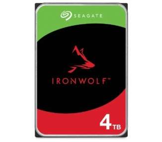 Disco duro seagate ironwolf nas st4000vn006 4tb/ 3.5'/ sata iii/ 256mb
