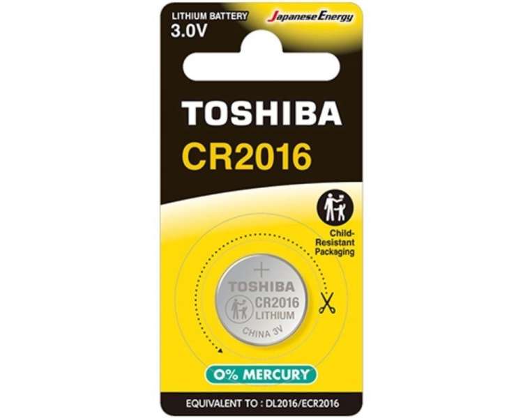 Pilas de botón toshiba cr2016 cp-1c/ 3v