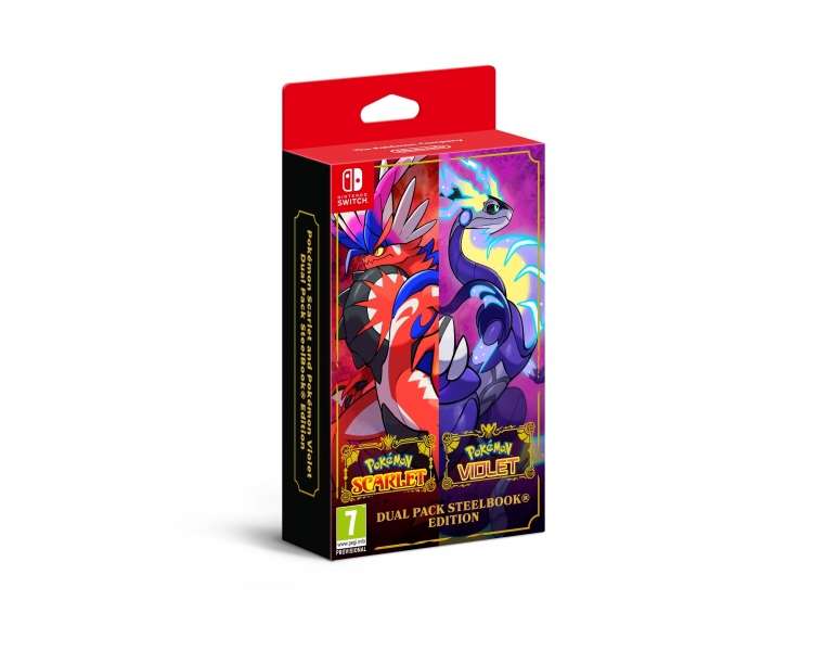 Pokémon Scarlet and Pokémon Violet Dual Pack SteelBook Edition Juego para Consola Nintendo Switch