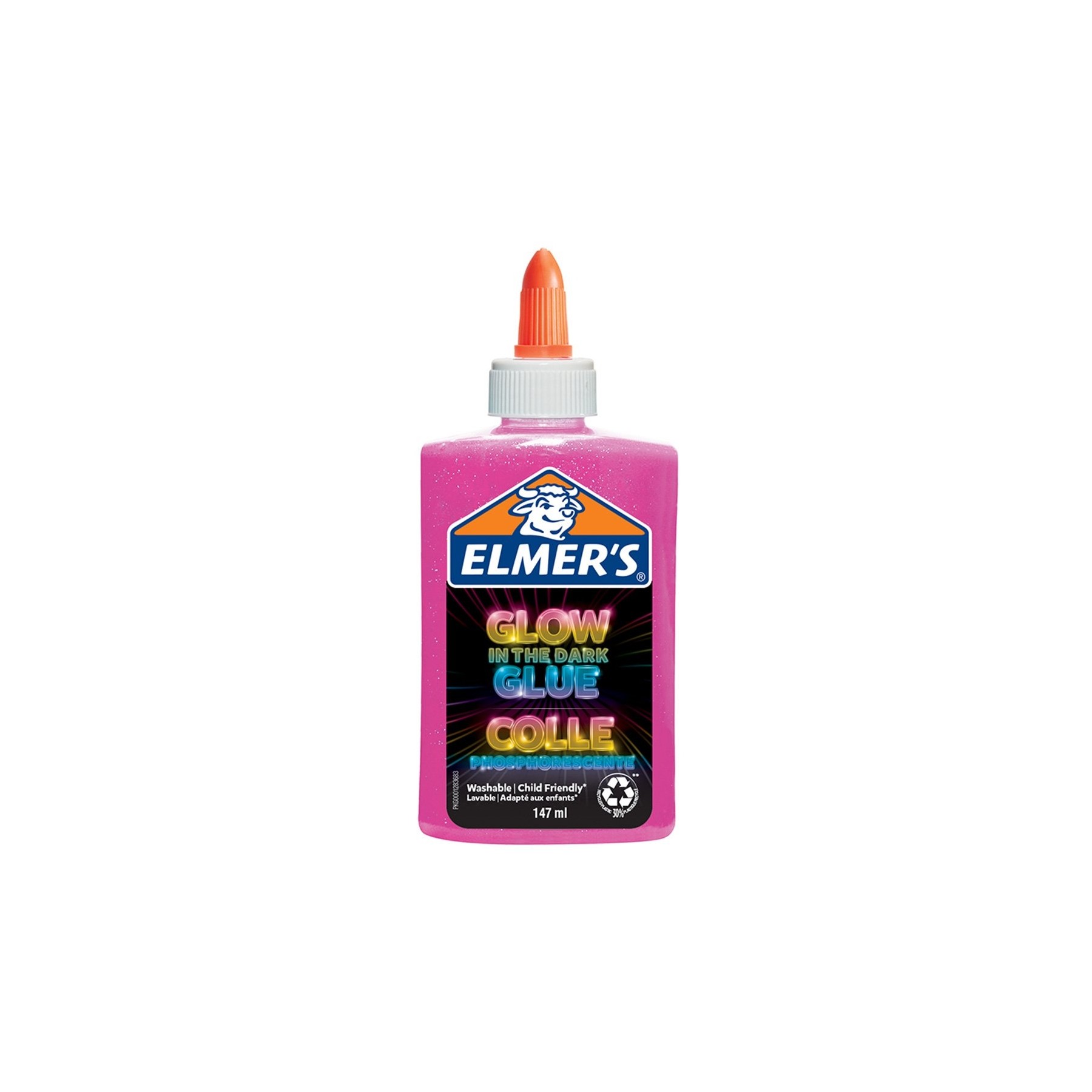 Elmer'S, Pegamento Líquido Que Brilla En La Oscuridad, Rosa (147 Ml) (2162079)