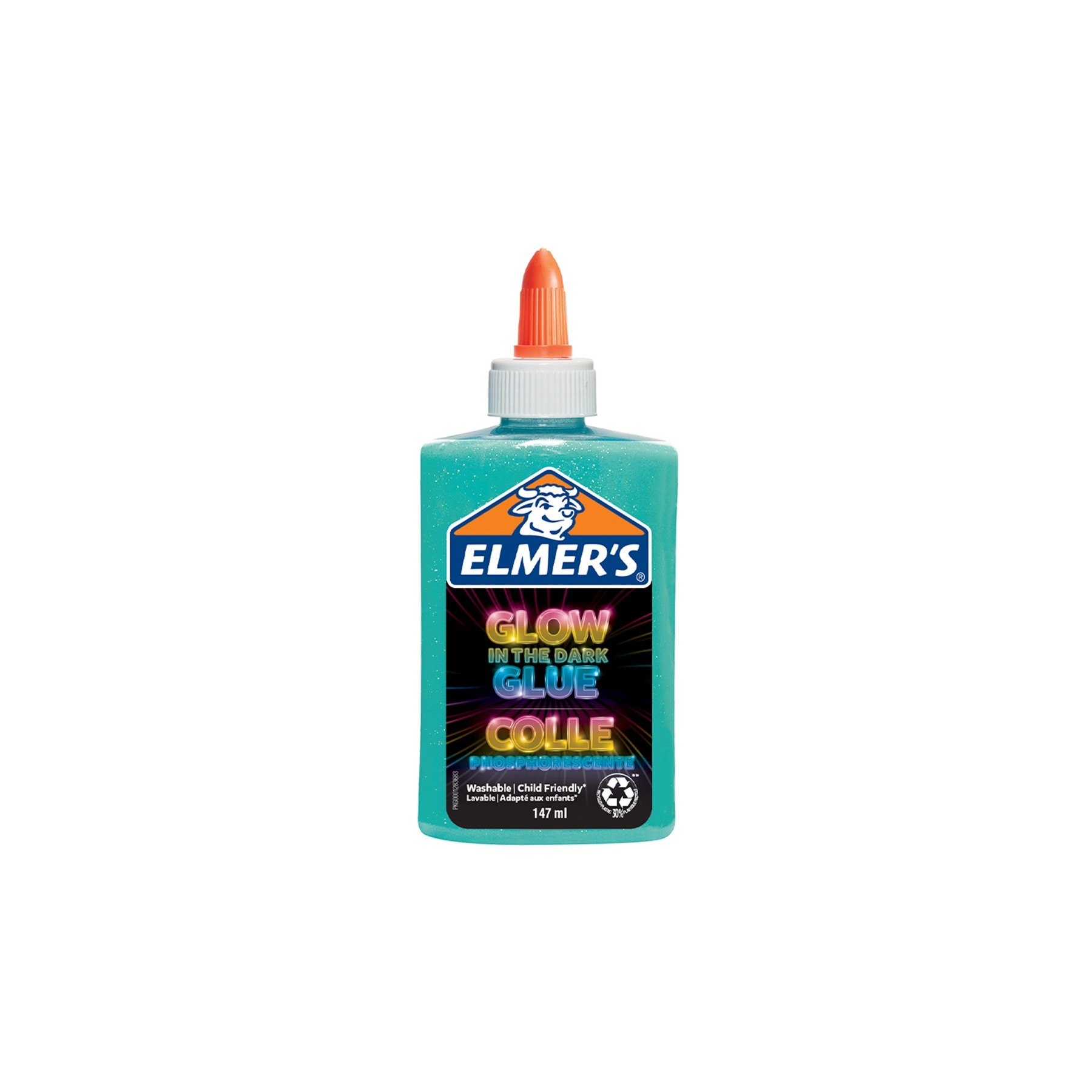 Elmer's - Glow-in-the-dark Liquid Glue - Blue (147 ml) (2162078)