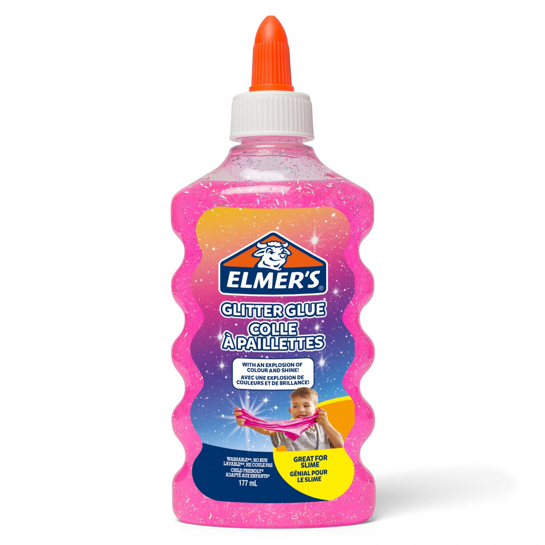 Elmer'S, Pegamento Líquido Con Purpurina, Rosa (177 Ml) (2077249)