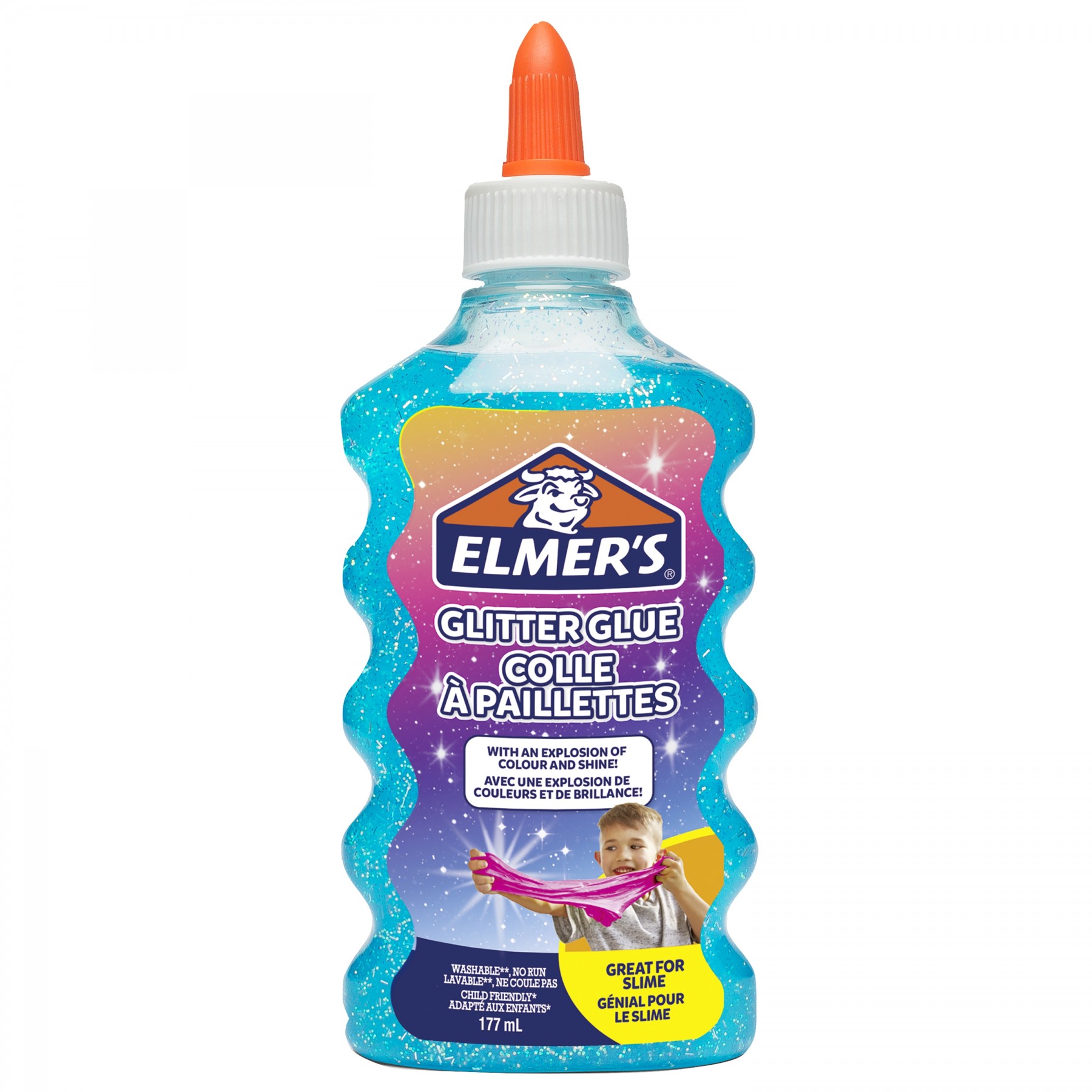 Elmer'S, Pegamento Líquido Con Purpurina, Azul (177 Ml) (2077252)