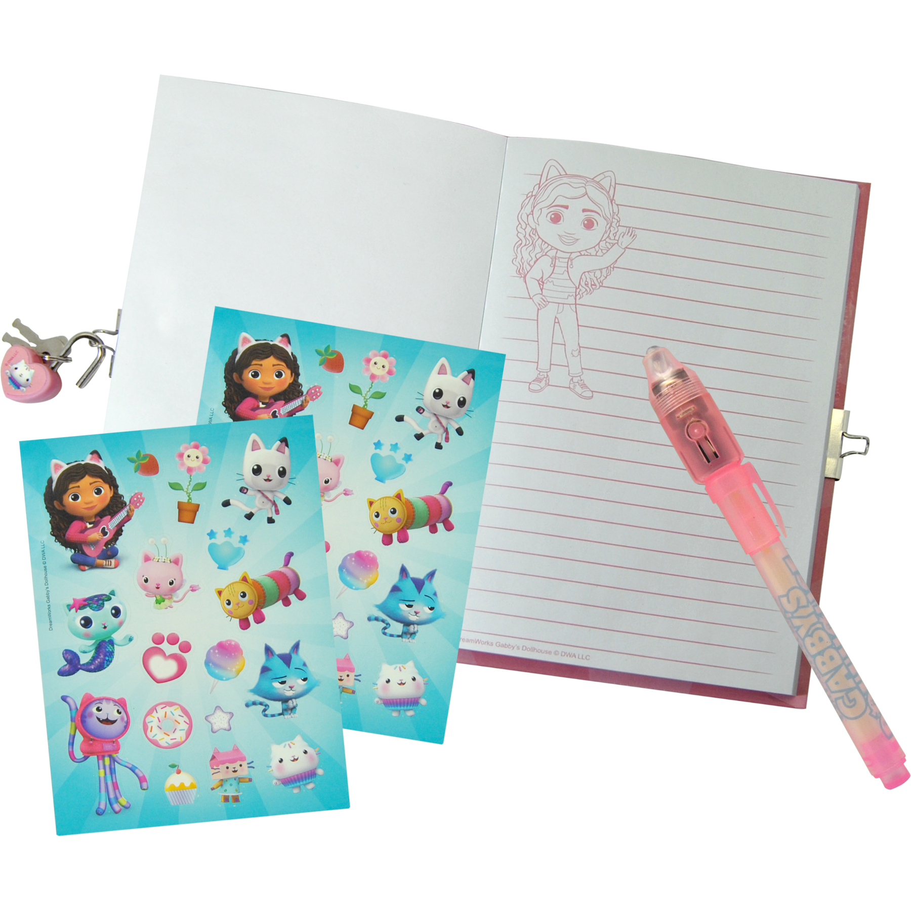 Gabbys Dollhouse - Diary w/magic ink pen (033704480)