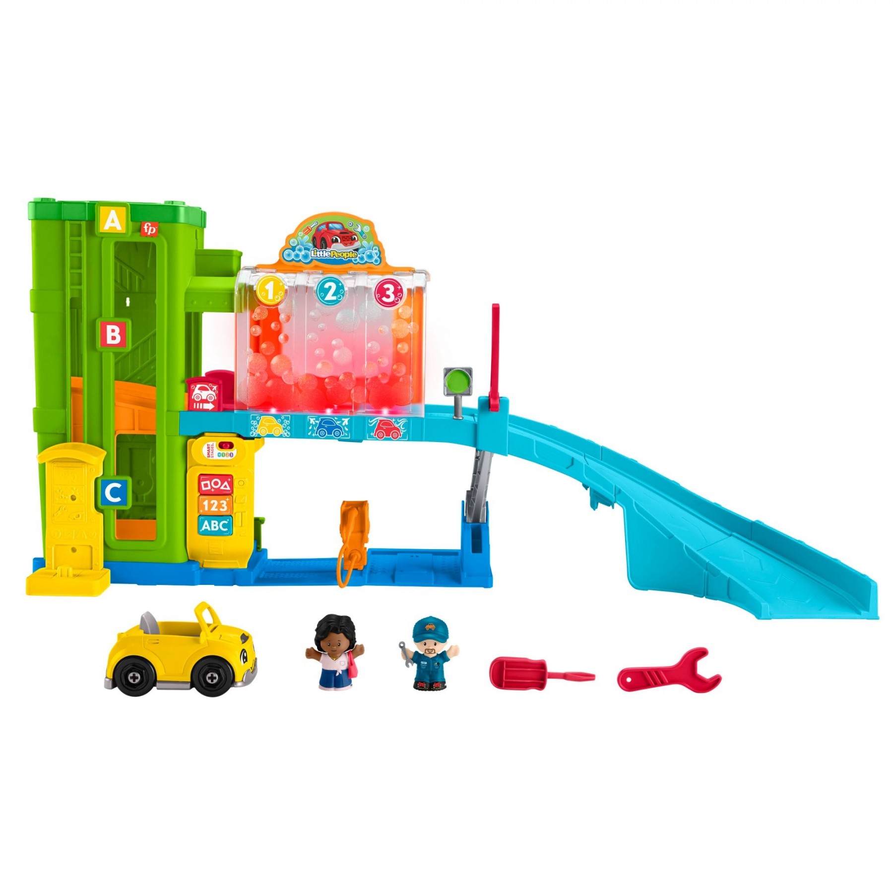 Fisher-Price - Centro de coches Little People (Nórdicos) (HRC60)