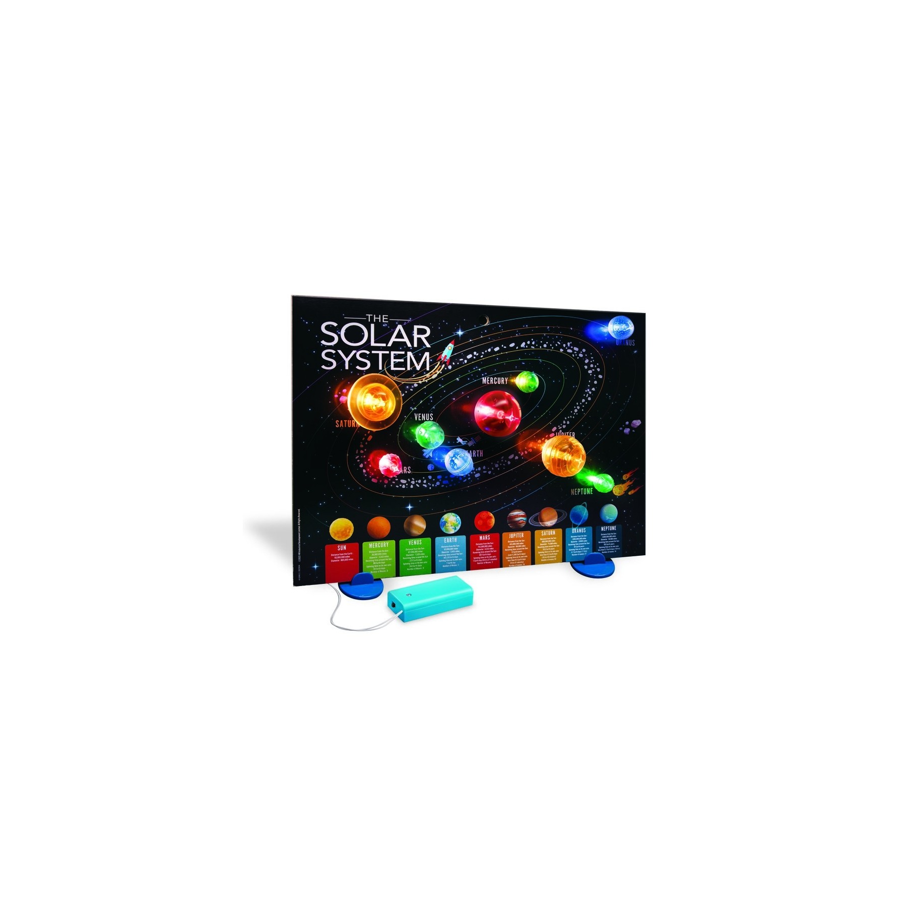 4M - KidzLabs / 3D solar system light-up poster - (4M-03461)