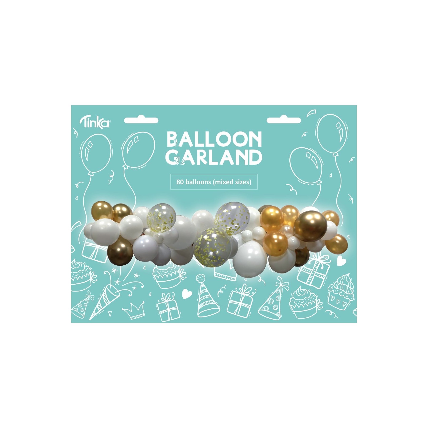 Tinka - Balloon Garland - Gold (80 pcs) (8-802258)