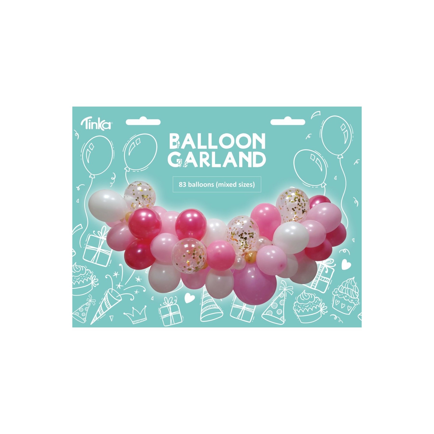 Tinka - Balloon Garland - Rosa (83 pcs) (8-802255)