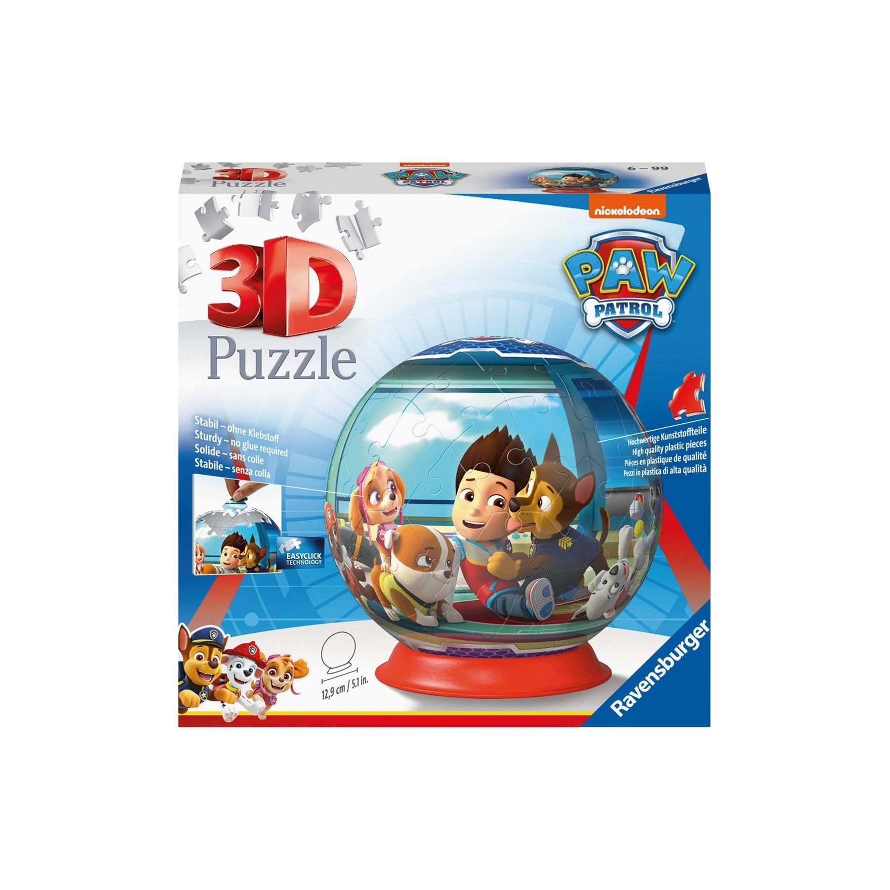 Ravensburger - Paw Patrol 3D Puzzle-Ball 72p - (10312186)