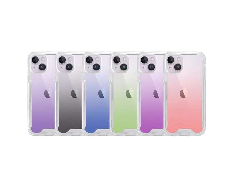 Funda Antigolpe Degradada de Colores para iPhone 14 Plus 6-Colores