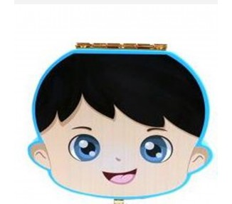 Caja de madera para dientes de bebé, organizador para dientes de leche