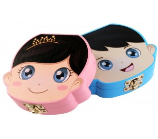 Caja de madera para dientes de bebé, organizador para dientes de leche