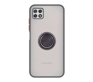 Funda Gel Samsung Galaxy A22 5G Imán con soporte Smoked