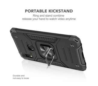 Funda Antigolpe Armor-Case Xiaomi Redmi Note 10 con Imán y Soporte de Anilla 360º
