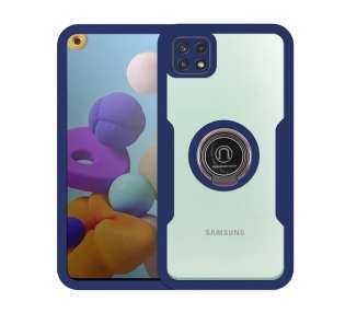 Funda Doble Con Imán y Anilla Samsung Galaxy A22 4G Silicona Delantera y Trasera - 4 Colores
