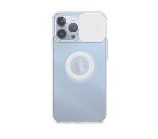 Funda iPhone 13 Pro Transparente con Anilla y Cubre Cámara 5 Colores