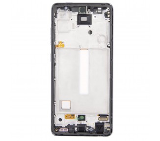 Kit Reparación Pantalla Original para Samsung Galaxy A52 5G con Marco, Negra