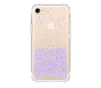 Funda Gel transparente purpurina iPhone 7/8/SE2020 4 -Colores