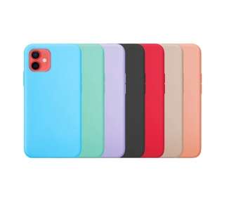 Funda Silicona Suave iPhone 12 Mini (5.4") disponible en varios Colores