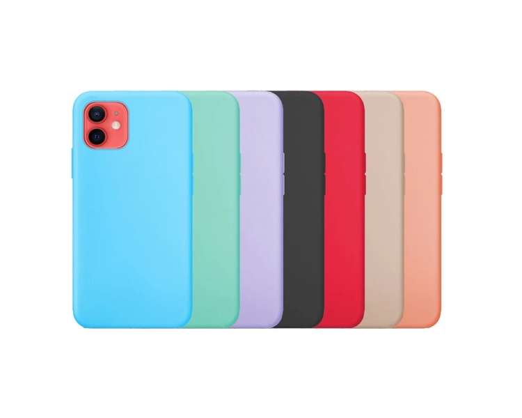 Funda Silicona Suave iPhone 12 Mini (5.4") disponible en varios Colores