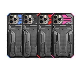 Funda Rock Anti-Golpe Tarjetero y Soporte para Iphone 12 Pro 6.1" - 4 Colores