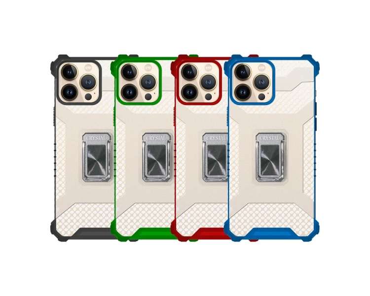Funda con Anilla e Imán Rock-Crystal iPhone 11 Pro Max - 4 Colores