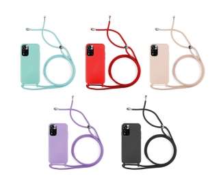Funda suave con Cordón Xiaomi Pocophone M4 Pro 5G 5-Colores