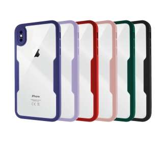 Funda Doble Silicona Anti-Golpe iPhone XS Max Silicona Delantera y Trasera - 4 Colores