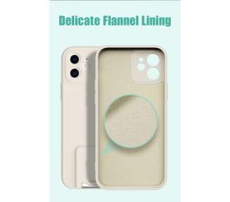 Funda Gel Silicona Suave Flexible para iPhone 13 Pro Max Soporte Plegable 4-Colores