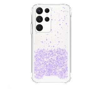 Funda Gel transparente purpurina Samsung Galaxy S22 Ultra 4 -Colores