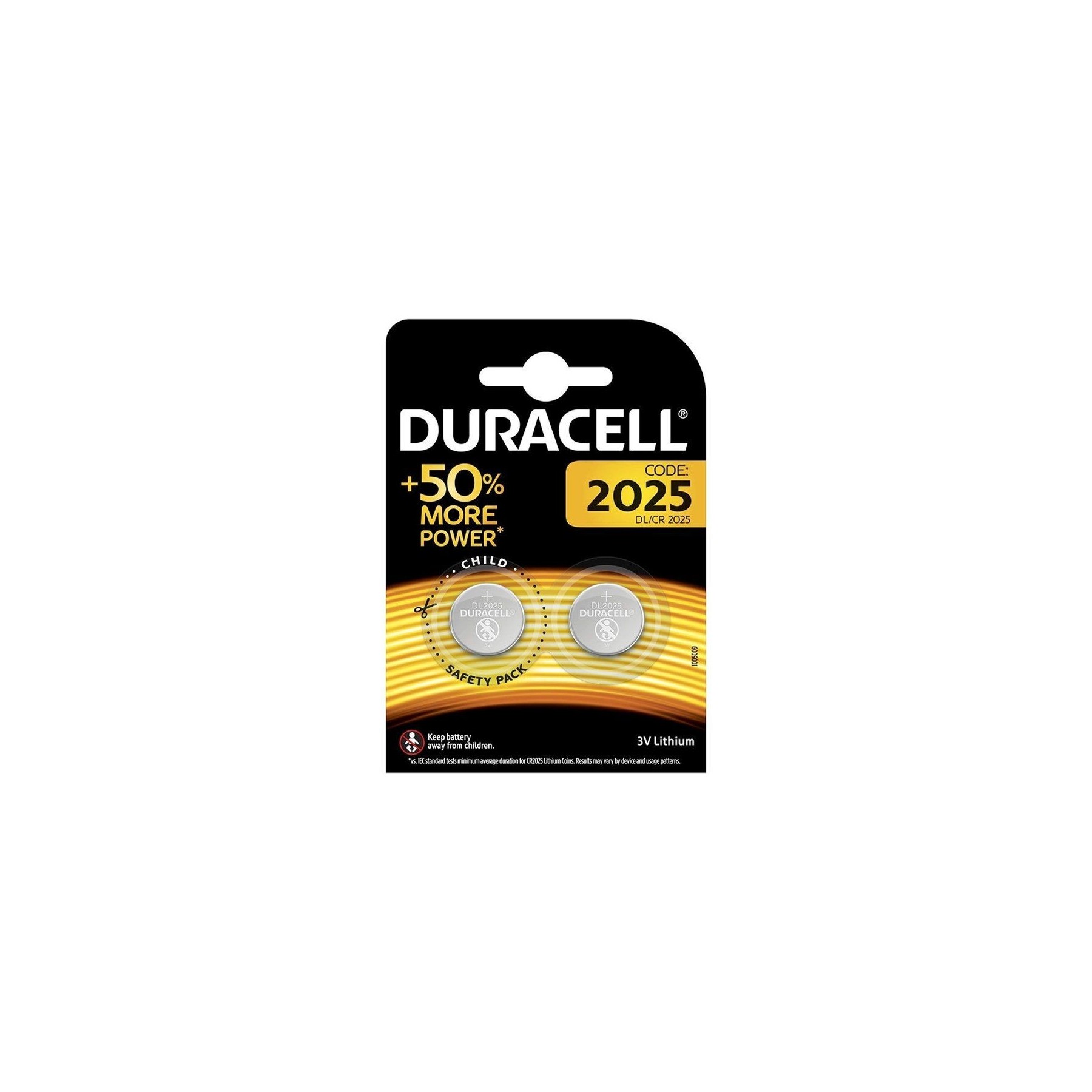 Pack De 2 Pilas Bateria De Botón Bateria Duracell Dl2025 Cr2025 Dl,Cr2025 3V