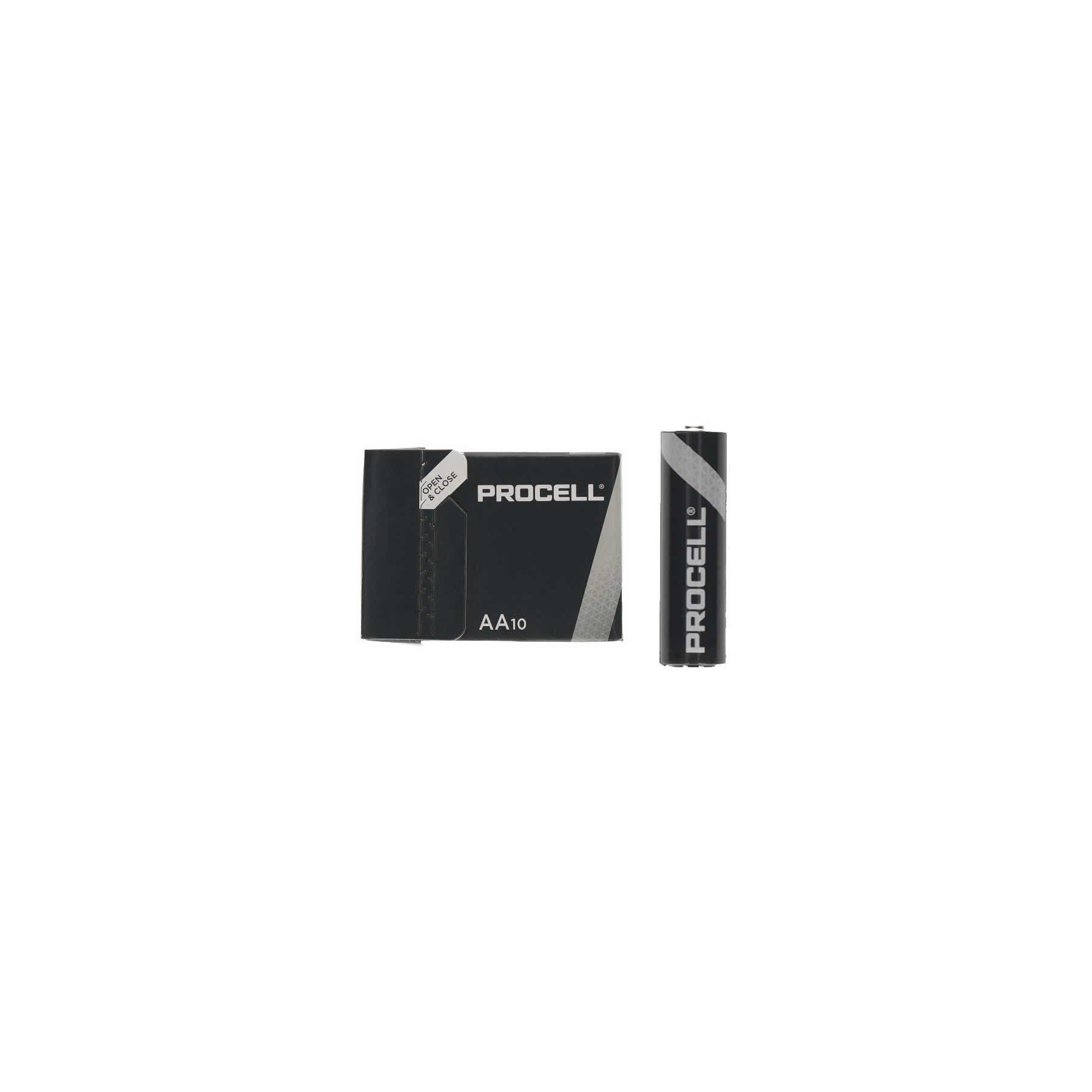 Pack De 10 Pilas Bateria AA LR6 Duracell Procell Id1500Ipx10, 1.5V, Alcalinas