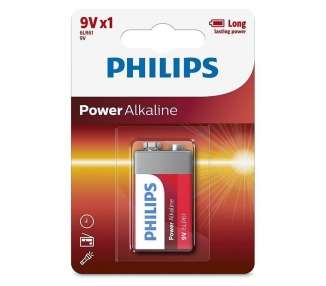 pul liPhilips Power Alkaline 6LR61P1B 05 li liPila de un solo uso li li9V li liAlcalina li ulbr p