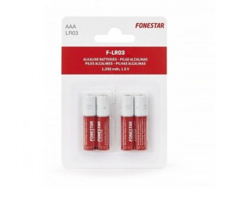 Pack de 4 pilas aaa fonestar lr03/ 1.5v/ alcalinas