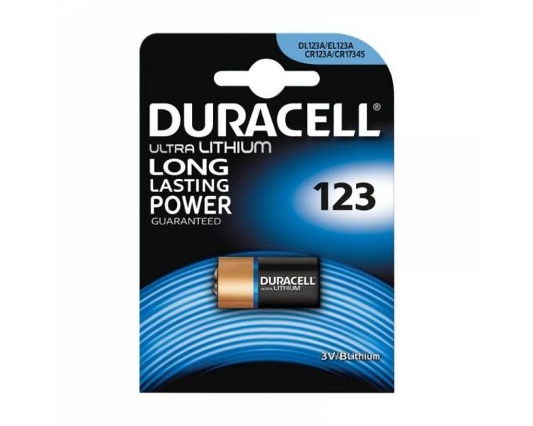 pPila de 3 voltios especial para camaras Duracell DL123 La pila con quimica de litio Duracell Ultra esta especialmente disenada