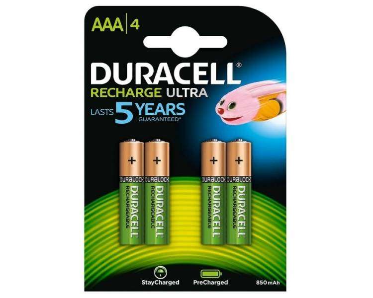 Pack De 4 Pilas Bateria AAA Bateria Duracell Hr03 750Mah 1.2V Recargables