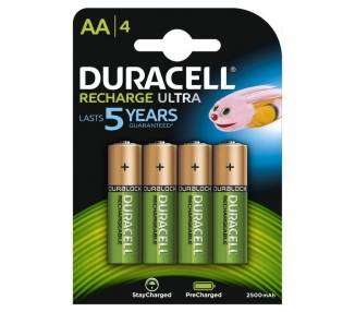Pack De 4 Pilas Bateria AA Duracell Hr06-P 1.2V 2500Mah Recargables