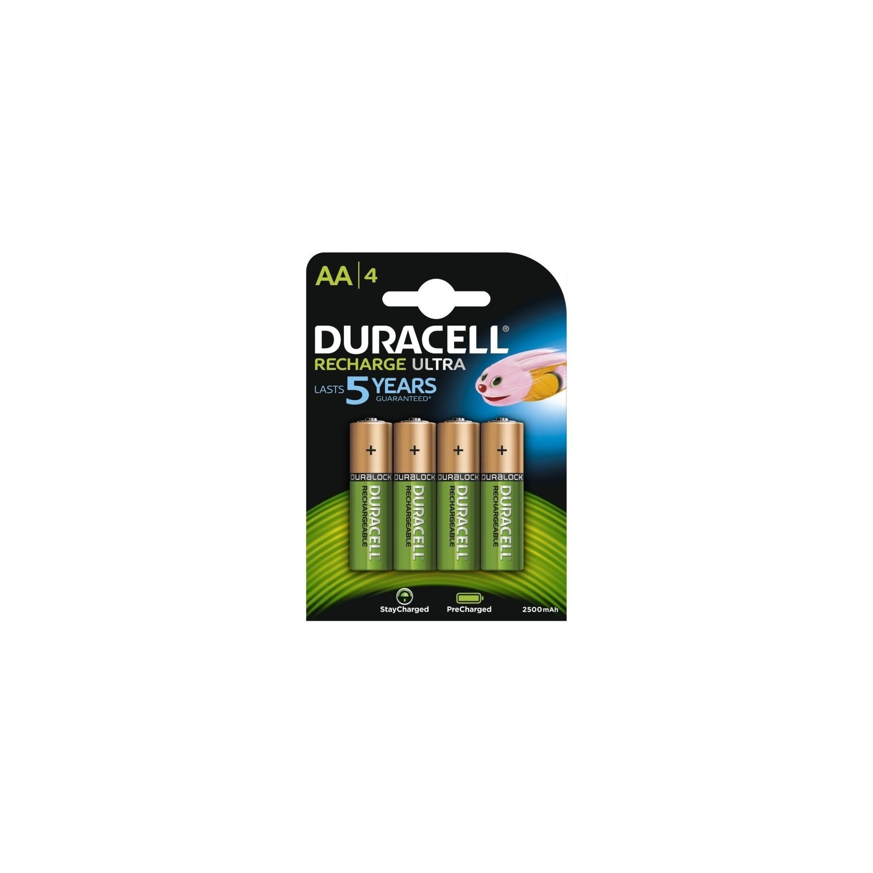 Pack De 4 Pilas Bateria AA Duracell Hr06-P 1.2V 2500Mah Recargables